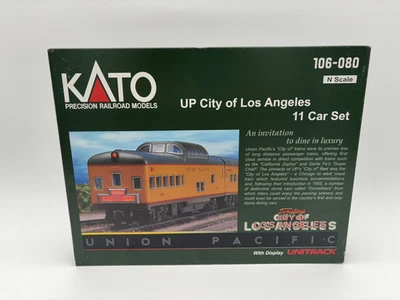 KATO - N - UP City of Los Angeles 11 Car Passenger Set, Unitrack - Train 106-080 - Image 1 of 4