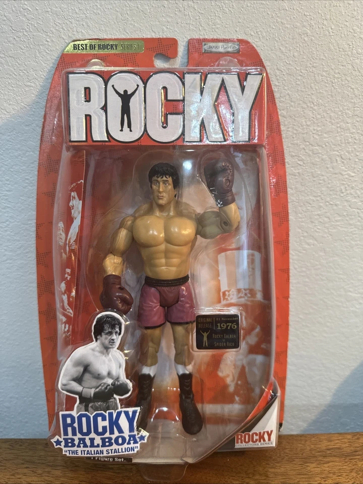 JAKKS PACIFIC ROCKY BALBOA 6" FIGURA ROCKY VS SPIDER RICO 2007 NUEVO *EE. UU. Foto 1 de 4