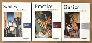 Simon Fischer- Scales/Basics/Practice (for the Violin) Lot of 3 Large Pbs - Picture 1 of 15