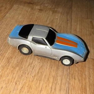 Tyco HO Slot Car Corvette Silver/Blue/Orange Run - Picture 1 of 5