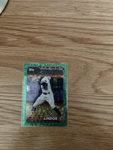 2024 Topps Chrome Logofractor Edition - Francisco Lindor Aqua Refractor  - Picture 1 of 2
