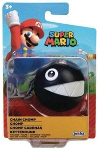 Jakks World of Nintendo Super Mario CHAIN CHOMP 2.5" Action Figure 2022 - NEW! - Picture 1 of 3
