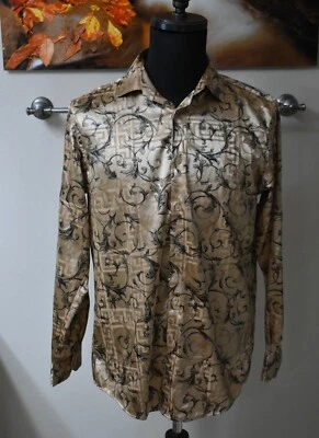 Camisa Para Hombre Vintage Y2K Años 2000 Hojas Romanas Hoja Buchon Belico El General Mediana Foto 1 de 4
