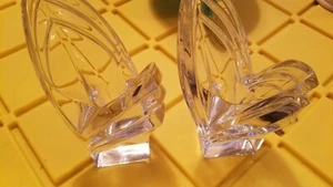 Lead Crstal Deco Arches Taper Candle Holder - Picture 1 of 8