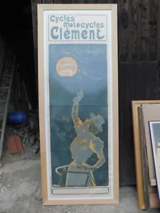 Original vintage ancienne poster Cycles / Motocycles CLEMENT - Picture 1 of 6