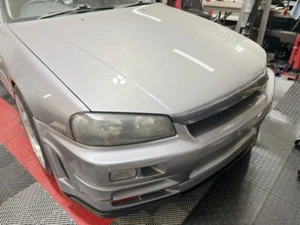 Fit For Carbon Fiber Nissan 1999-2004 Skyline R34 GTT Hood Lip - Picture 1 of 5