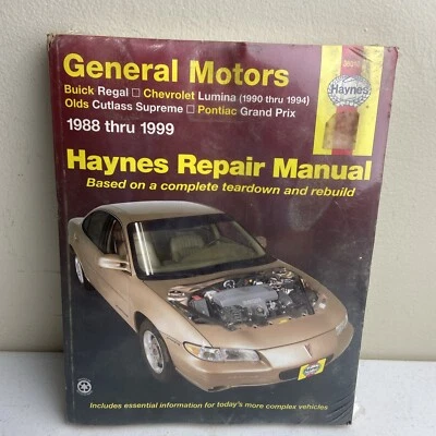 Manual de reparación Haynes 1988-1999 #38010 Buick Chèvy Pontiac Grand Prix Foto 1 de 4