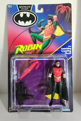 Figura de acción Kenner Batman Returns Robin Grappling Hook 1991 de colección nueva sellada Foto 1 de 2