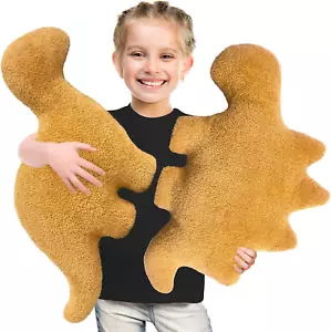 Dino Chicken Nugget Pillow Plush Is Funny Gifts, Dinosaur Chicken Nugget Pillow - Picture 1 of 8