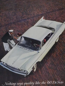 1960 De Soto 2 Door HT Vintage 1960 Quality White Original Print Ad 8.5 x 11" - Picture 1 of 5