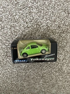 Welly 1/60 Volkswagen Series VW Beetle Green Boxed - Picture 1 of 1