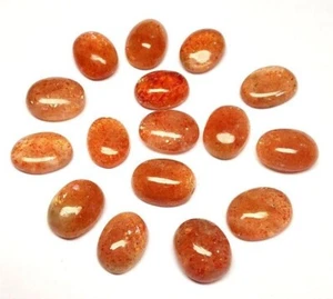 Sunstone oval Wholesale  Lot, Natural Cabochon Calibrated All Size Loose Jewelry - Picture 1 of 3