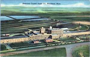 Postal de American Crystal Sugar Co. Moorhead Minnesota sin publicar - Imagen 1 de 2
