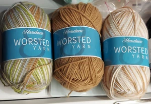 Herrschners WORSTED Yarn, set of 3- 8 oz ea. ACRYLIC- 3 COLORS - Picture 1 of 11