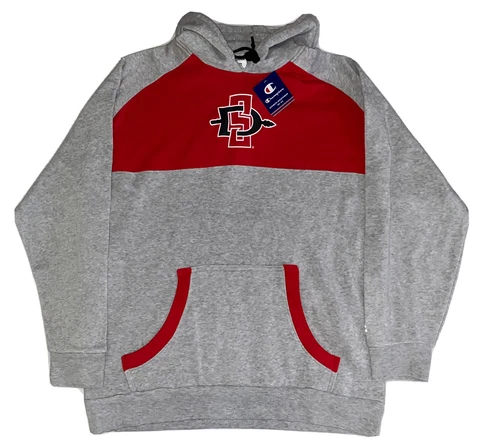San Diego State Aztecs Hoodie Sweatshirt Champion Gray Mens XL New Cover
