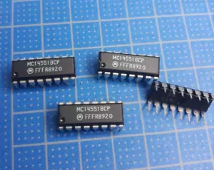 Multiplexor analógico 5x MC14551BCP Motorola Quad 2 canales DIP16 - Imagen 1 de 1