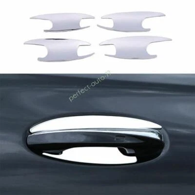 Cubierta de cuenco de puerta lateral exterior de acero cromado para Benz GLE 2020-2023 2024 4x Foto 1 de 4