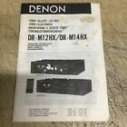Denon DR-M12HX DR-M14HX Cassette  Owner / User Manual *Original*