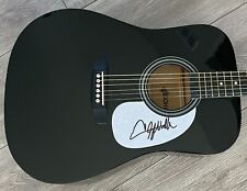 CLAY WALKER SIGNED AUTOGRAPH BLACK 41" FULL SIZE SONART ACOUSTIC GUITAR