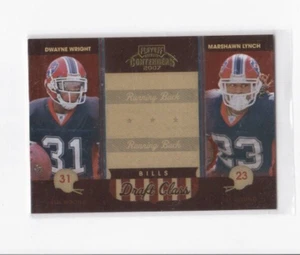 MARSHAWN LYNCH 2007 PLAYOFF CONTENDERS DRAFT CLASS INSERT ROOKIE CARD-#/1000 - Picture 1 of 24