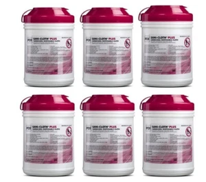 6 Pack Sani-Cloth Plus Germicidal Surface Disinfectant Cleaner Wipes Q89072 - Picture 1 of 4