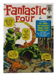 Fantastic Four #1 Cover Refrigerator Magnet Marvel Comics Jack Kirby New - Picture 1 of 2