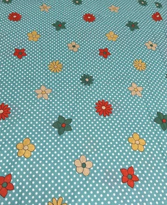 Jersey Vintage Retro Floral Nylon W 1.65 L 3 M Impresionante Azul En muy buena condición Raro Encontrar - Imagen 1 de 6