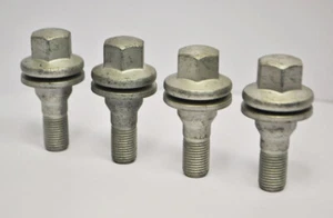 4 x M12 x 1,25, rosca de 35 mm, pernos de tuerca de rueda de asiento plano (zinc) - Imagen 1 de 2