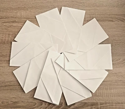 10 sobres reutilizables. Color blanco. Tamaño: 21 cm largo - 11 cm alto.  - Imagen 1 de 2