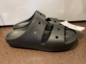 Crocs Classic Sandal V2 Slide Shoes Sliders Unisex - UK Size M6/W7 Black BNWT - Picture 1 of 9