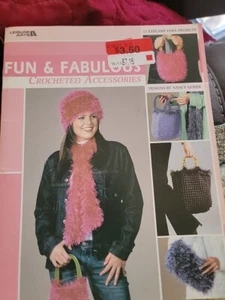 Leisure Arts Fun & Fabulous 12 Eyelash Yarn Projects Crochet Pattern - Picture 1 of 11