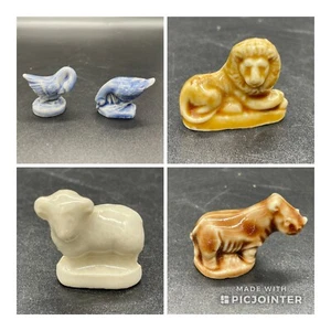Wade England Noah's Ark Figurines Red Rose Lot Lion Lamb Duck Geese Hippo Fish - Picture 1 of 21