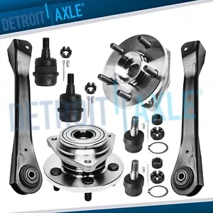 Front Wheel Hub Bearing Upper Control Arm Ball Joints for Jeep Cherokee Comanche - Picture 1 of 10