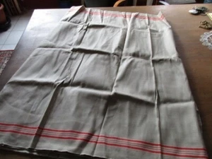 altes Leinen Rolltuch Mangeltuch rote Streifen ca. 288 x 90 cm  (  6 ) - Picture 1 of 3