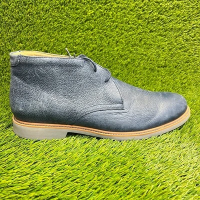 Мужские повседневные кожаные ботинки чукка Cole Haan Grand OS Great Jones размер 12 М синие - Изображение 1 из 4