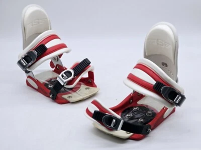 Fijaciones de snowboard Sims Link de colección blanco rojo talla S/M (ver foto para medida) Foto 1 de 4