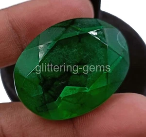 Natural Certified 103.0 Ct Green Moldavite Oval Cut Loose Gemstone 5JJB - Picture 1 of 8