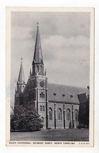 c1940 BELMONT ABBEY NORTH CAROLINA CATHOLIC CATHEDRAL VINTAGE POSTCARD NC OLD ! - Picture 1 of 2