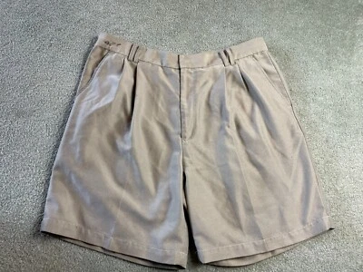 Pantalones Cortos Greg Norman, Para Hombre Talla 38, Tostados, Plisados, Bolsillos Foto 1 de 4
