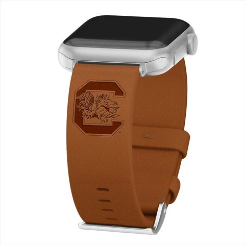 South Carolina Gamecocks Leather Band Compatible With the Apple Watch Cover