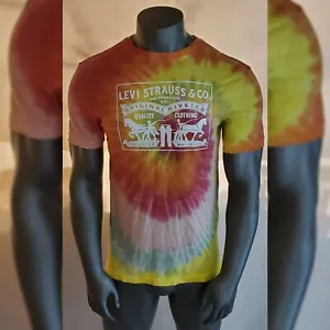 CAMISETA LEVI'S AUTÉNTICA COLORIDA PARA HOMBRE CUELLO REDONDO MANGA CORTA CORTE REGULAR TALLA L - Imagen 1 de 8