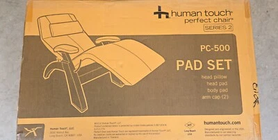 Human Touch Perfect Chair PC-500 JUEGO DE ALMOHADILLAS almohadas de cabeza COÑAC NUEVO Foto 1 de 4