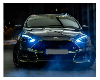 Led Tagfahrlicht Scheinwerfer schwarz Laufblinker für Ford Focus MK3 15-18 - Bild 1 von 4