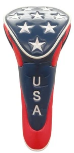 Cubierta de cabeza de golf con estrellas EE. UU. - madera de calle con cierre de cremallera - Imagen 1 de 2