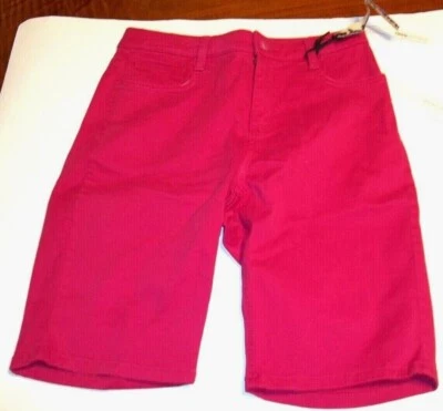 NUEVO Jones New York Talla 8P LEXINGTON Chino PANTALONES CORTOS Rosa Fucsia Foto 1 de 2