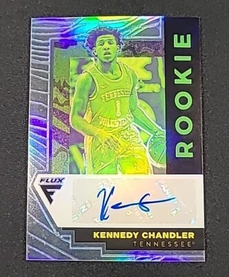Kennedy Chandler 2022 Panini Chronicles Flux Draft Picks ROOKIE AUTO #/99 RC  - Image 1 of 4