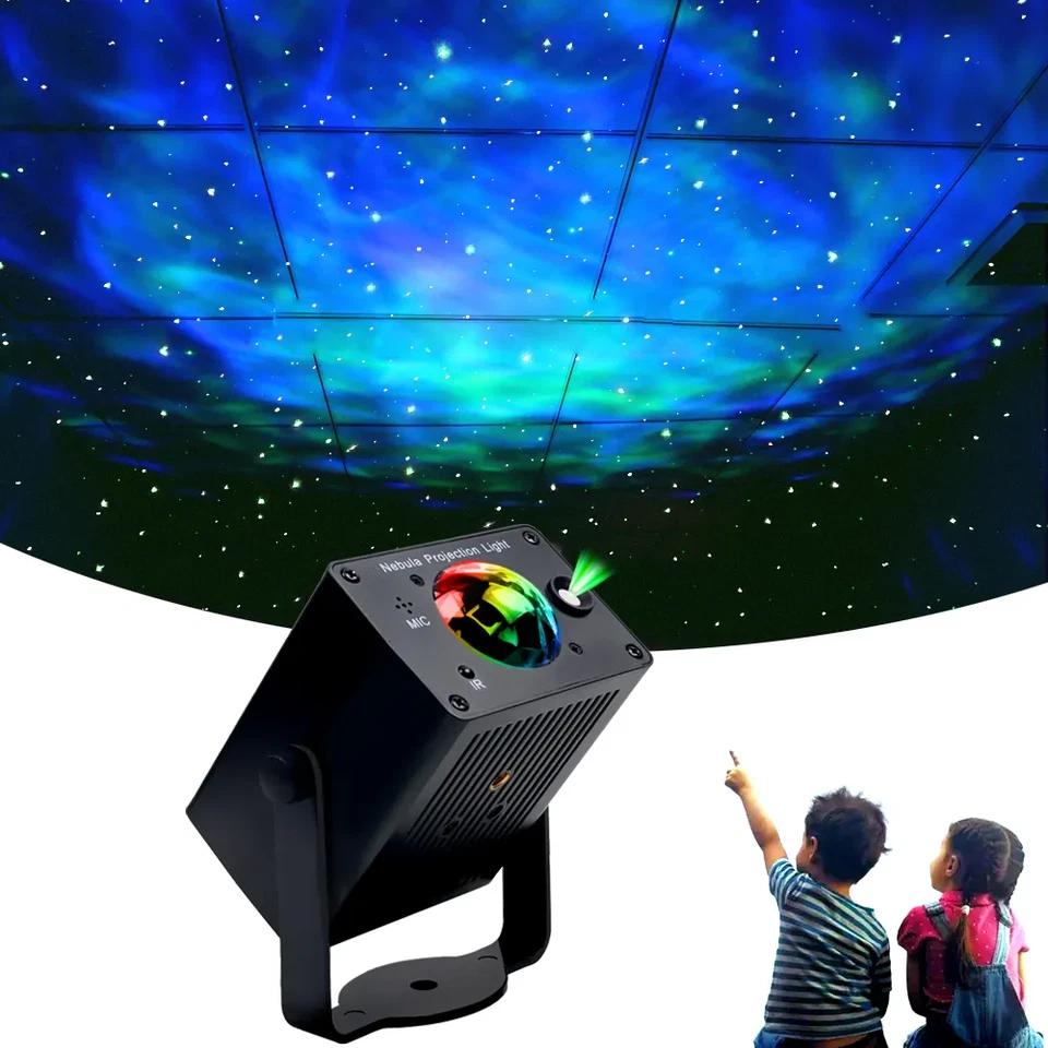 Remote Ocean Wave Nebula LED Laser Star Projector Light DJ Birthday Party Light - Image 1 of 4