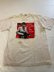 Mens RE/SEARCH White Vintage 1989 W.S. Burroughs Single Stitch Shirt Sz XL - Picture 1 of 6