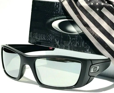 Oakley FUEL CELL Mtt Black TONAL USA Flag POLARIZED Galaxy Chrome Sunglass 9096 - Image 1 of 4