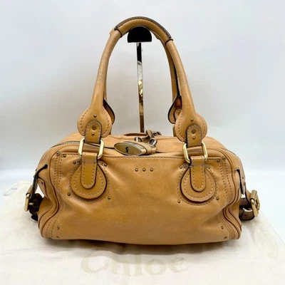 Auténtico bolso de mano Chloe Paddington de cuero marrón 03-09-51-5811 Y2K Foto 1 de 4